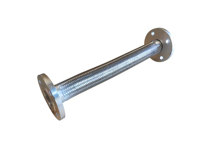 Tubo flessibile flessibile intrecciato di acciaio inossidabile dei soffietti del collegamento ss 304 della flangia del metallo del tubo di olio di stile DN150