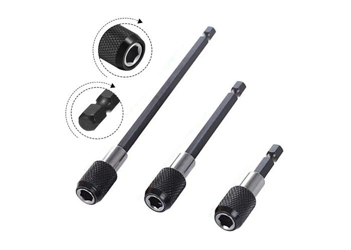 1/4 di pollice testa di estensione bastone batch cacciavite magnetico leva di trasferimento rapido auto bloccaggio di estensione bastone 150mm utensili manuali