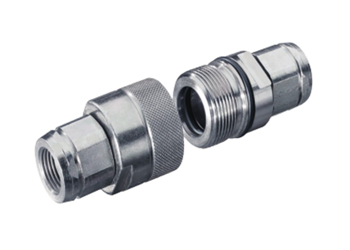 HS Series ISO 14541 Hydraulic Couplings 300–450 Bar Thread-to-Connect Cone Valve Fittings