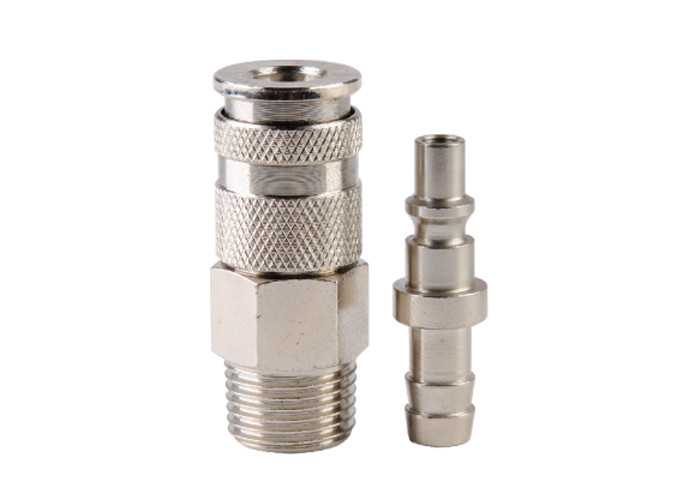 ARO210 Accoppiamenti veloci pneumatici ¥ 1250 L/Min, 35 bar, connettori di spegnimento in acciaio placcato di zinco